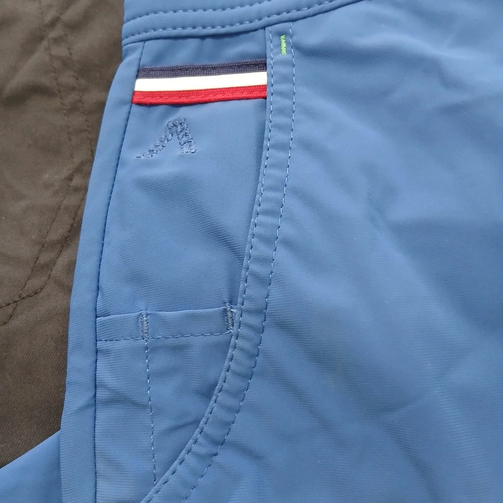 Alberto Golf Shorts Tech‎ Stretch Water Repellent Blue Men Size 36 EUC